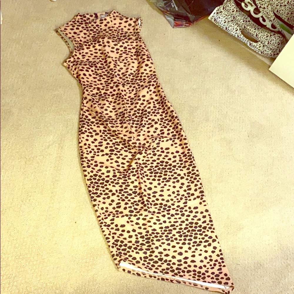 Animal print dress